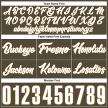 Load image into Gallery viewer, Custom Olive White-Old Gold Authentic Throwback Salute To Service Basketball Shorts