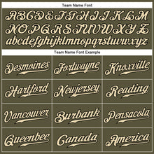 Load image into Gallery viewer, Custom Olive Cream-Black Authentic Salute To Service Baseball Jersey