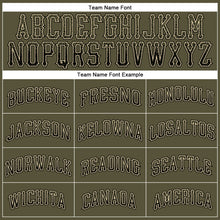 Load image into Gallery viewer, Custom Olive Black-Cream Authentic Drift Fashion Salute To Service Baseball Jersey