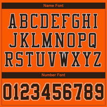 Load image into Gallery viewer, Custom Orange Brown-White Mesh Authentic Football Jersey - Fcustom