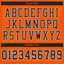 Load image into Gallery viewer, Custom Orange Black-White Mesh Authentic Football Jersey - Fcustom