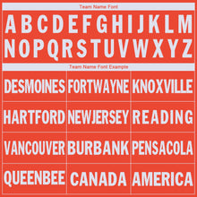 Load image into Gallery viewer, Custom Orange White V-Neck Basketball Jersey - Fcustom