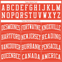 Load image into Gallery viewer, Custom Orange White Round Neck Suit Basketball Jersey - Fcustom