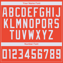 Load image into Gallery viewer, Custom Orange White V-Neck Basketball Jersey - Fcustom