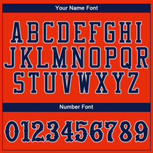 Load image into Gallery viewer, Custom Orange Navy-Gray Authentic Baseball Jersey