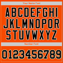Load image into Gallery viewer, Custom Orange Black-Cream Authentic Baseball Jersey