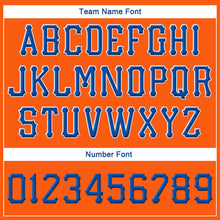 Load image into Gallery viewer, Custom Orange Royal-White Stitched Adjustable Snapback Hat