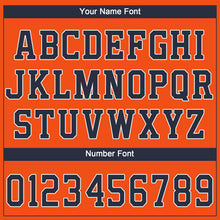 Load image into Gallery viewer, Custom Orange Navy-White Performance T-Shirt