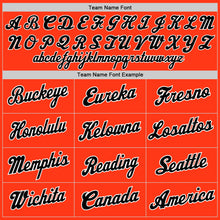 Load image into Gallery viewer, Custom Orange Black-White Authentic Throwback Rib-Knit Baseball Jersey Shirt