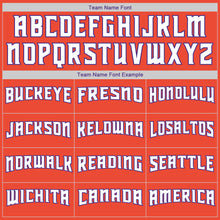 Load image into Gallery viewer, Custom Orange White-Purple Authentic Throwback Rib-Knit Baseball Jersey Shirt