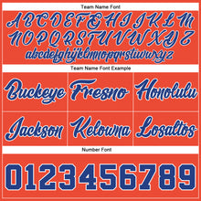 Load image into Gallery viewer, Custom Orange Royal-White Authentic Throwback Basketball Shorts