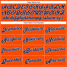 Load image into Gallery viewer, Custom Orange Navy-White Authentic Baseball Jersey