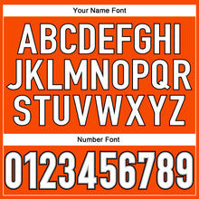 Load image into Gallery viewer, Custom Orange White-Black Mesh Authentic Throwback Football Jersey