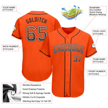 Load image into Gallery viewer, Custom Orange Black-White Authentic Drift Fashion Baseball Jersey