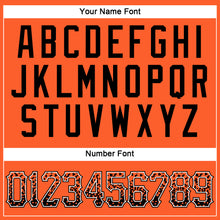 Load image into Gallery viewer, Custom Orange Black-White Authentic Drift Fashion Baseball Jersey