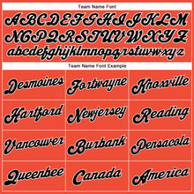 Load image into Gallery viewer, Custom Orange Black Pinstripe Black-White Authentic Basketball Jersey