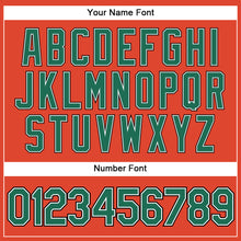 Load image into Gallery viewer, Custom Orange Black Pinstripe Kelly Green-White Authentic Basketball Jersey