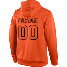 Load image into Gallery viewer, Custom Stitched Orange Orange-Black Sports Pullover Sweatshirt Hoodie