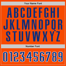 Load image into Gallery viewer, Custom Stitched Orange Royal-White Sports Pullover Sweatshirt Hoodie