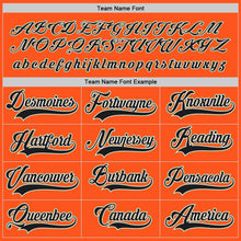 Load image into Gallery viewer, Custom Orange Black-Old Gold Hockey Jersey