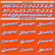 Load image into Gallery viewer, Custom Orange White-Purple Performance T-Shirt