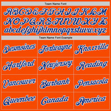 Load image into Gallery viewer, Custom Orange Royal-White Performance T-Shirt