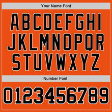 Load image into Gallery viewer, Custom Orange Black-White Authentic Baseball Jersey