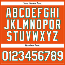 Load image into Gallery viewer, Custom Orange White-Kelly Green Authentic Baseball Jersey