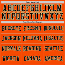 Load image into Gallery viewer, Custom Stitched Orange Black Pinstripe Black-Old Gold Sports Pullover Sweatshirt Hoodie