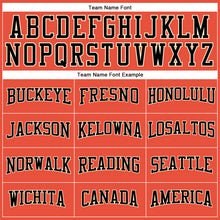 Load image into Gallery viewer, Custom Orange Black-Cream Authentic Throwback Basketball Jersey