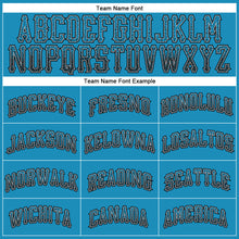 Load image into Gallery viewer, Custom Panther Blue Black-Gray Authentic Drift Fashion Baseball Jersey