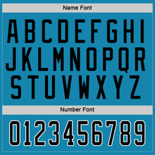 Load image into Gallery viewer, Custom Panther Blue Black-White Hockey Jersey