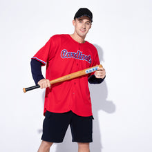 Load image into Gallery viewer, Custom Red White-Royal Baseball Jersey