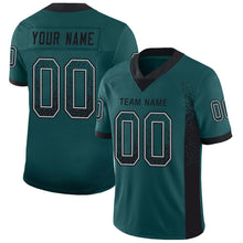 Load image into Gallery viewer, Custom Midnight Green Black-White Drift Fashion Football Jersey
