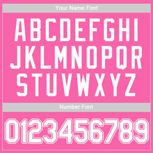Load image into Gallery viewer, Custom Pink White Authentic Baseball Jersey