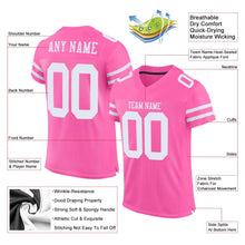 Load image into Gallery viewer, Custom Pink White Mesh Authentic Football Jersey - Fcustom