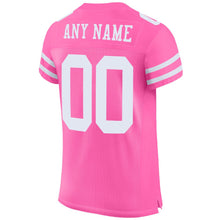 Load image into Gallery viewer, Custom Pink White Mesh Authentic Football Jersey - Fcustom