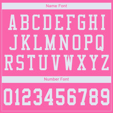 Load image into Gallery viewer, Custom Pink White Mesh Authentic Football Jersey - Fcustom