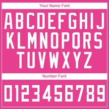 Load image into Gallery viewer, Custom Pink White Round Neck Suit Basketball Jersey - Fcustom
