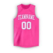 Load image into Gallery viewer, Custom Pink White Round Neck Basketball Jersey - Fcustom