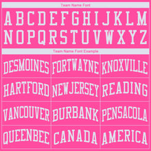 Load image into Gallery viewer, Custom Pink White Round Neck Basketball Jersey - Fcustom