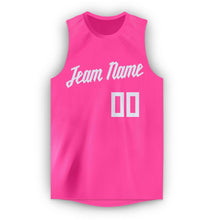 Load image into Gallery viewer, Custom Pink White Round Neck Basketball Jersey - Fcustom