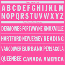 Load image into Gallery viewer, Custom Pink White V-Neck Basketball Jersey - Fcustom