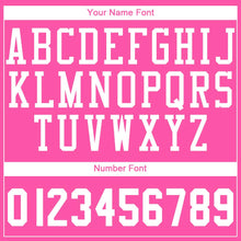 Load image into Gallery viewer, Custom Pink White Round Neck Suit Basketball Jersey - Fcustom
