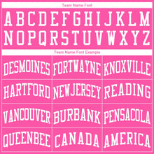 Load image into Gallery viewer, Custom Pink White Round Neck Suit Basketball Jersey - Fcustom