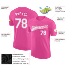 Load image into Gallery viewer, Custom Pink White Performance T-Shirt