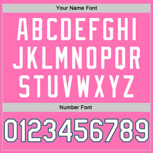 Load image into Gallery viewer, Custom Pink White-Light Blue Authentic Throwback Rib-Knit Baseball Jersey Shirt