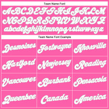 Load image into Gallery viewer, Custom Pink White Pinstripe White-Gray Authentic Basketball Jersey