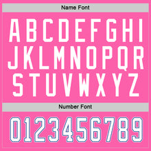Load image into Gallery viewer, Custom Pink White-Royal Hockey Jersey