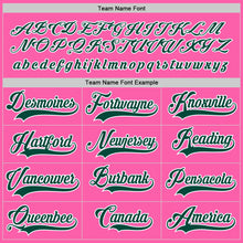 Load image into Gallery viewer, Custom Pink Green-White Hockey Jersey